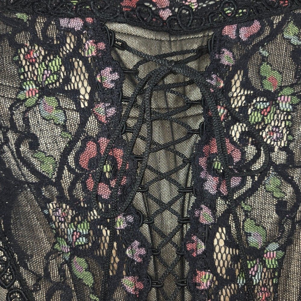 Vintage Catwalk Collection London Lace Up Corset Top Y2K Grunge Fairy - Picture 5 of 16